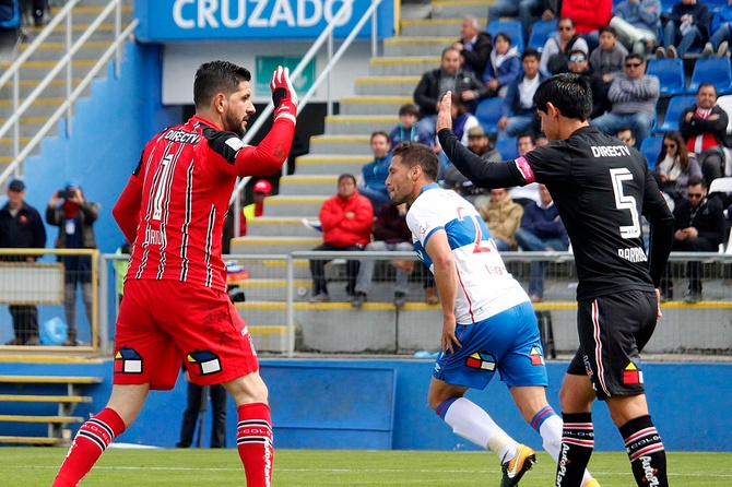Julio Barroso en el Universidad Católica vs Colo Colo