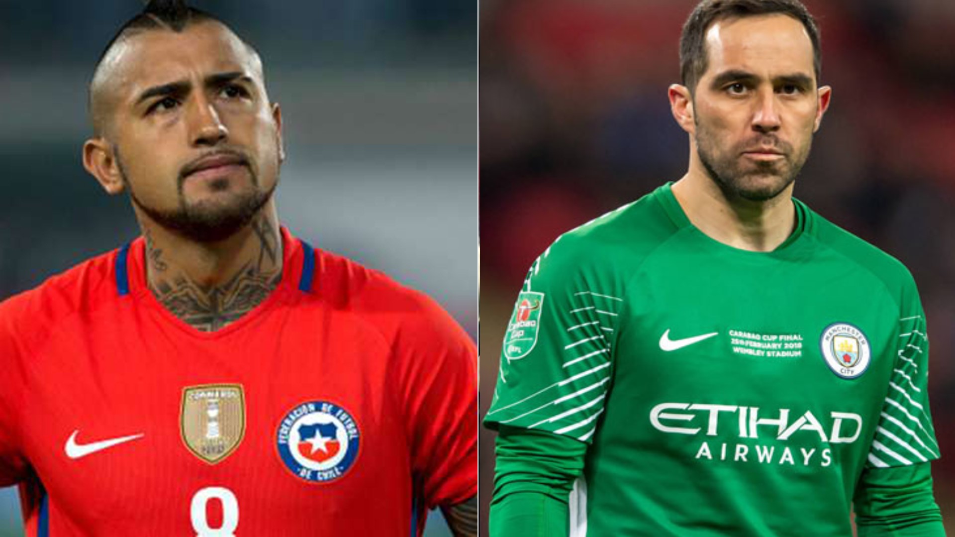 Arturo Vidal sobre Claudio Bravo