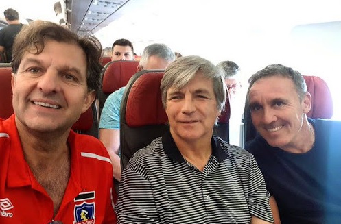 Espina, Mosa, HMN, Scolari / Imagen: Twitter oficial Colo Colo