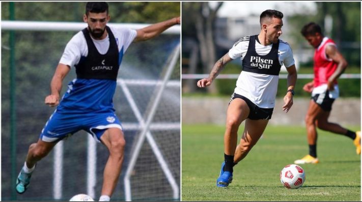 Emiliano Amor y Matías Zaldivia ante Palestino